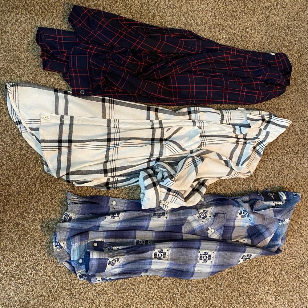 Flannel shirts